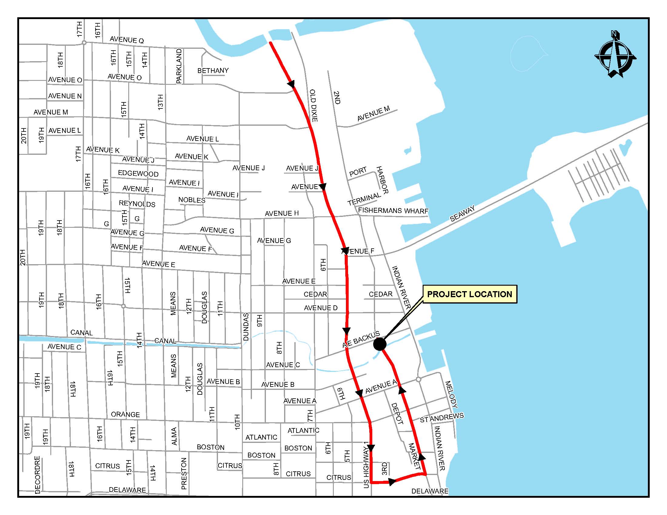 Transportation Route Map