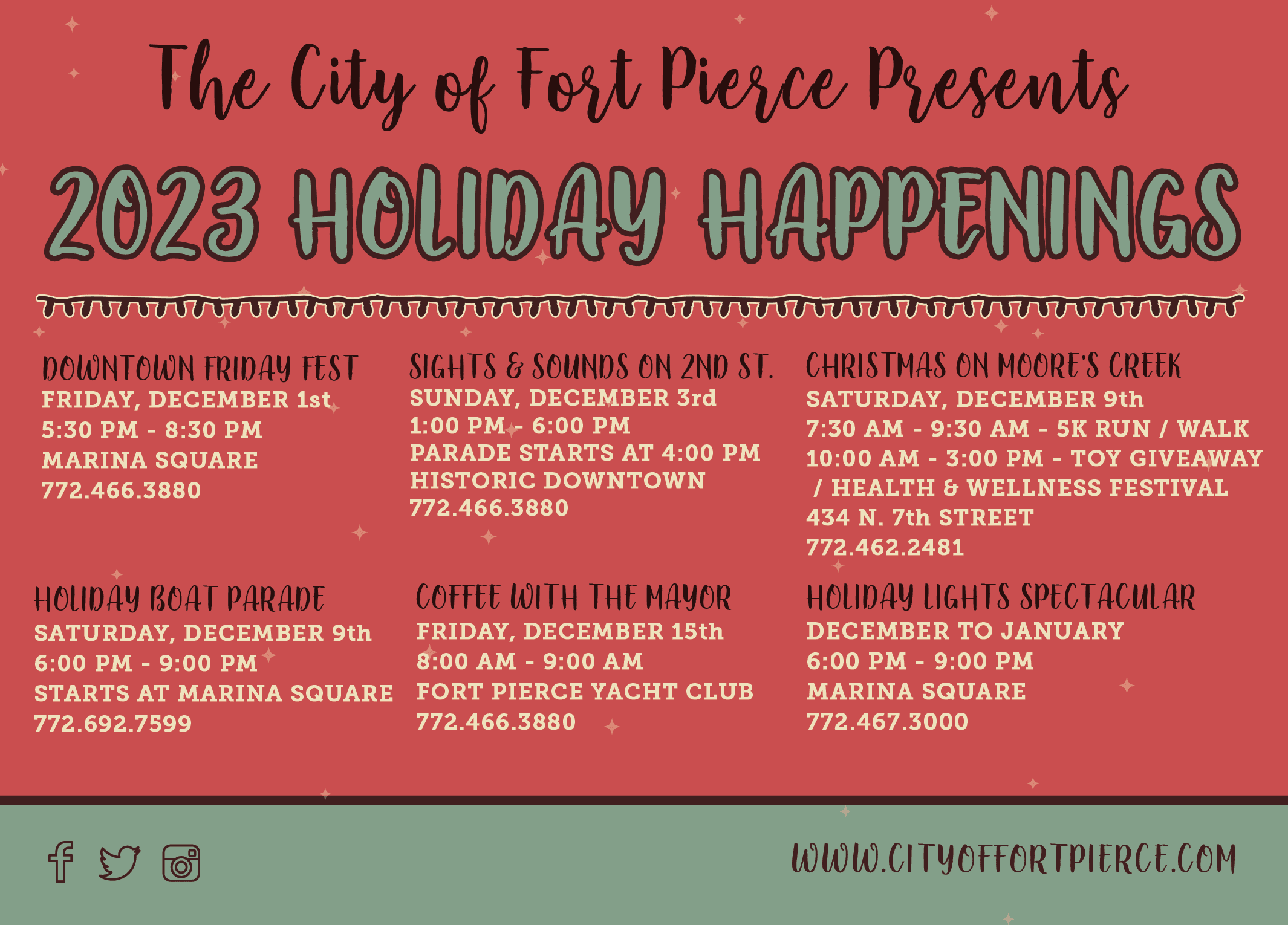 Fort Pierce Holiday Happenings 2023