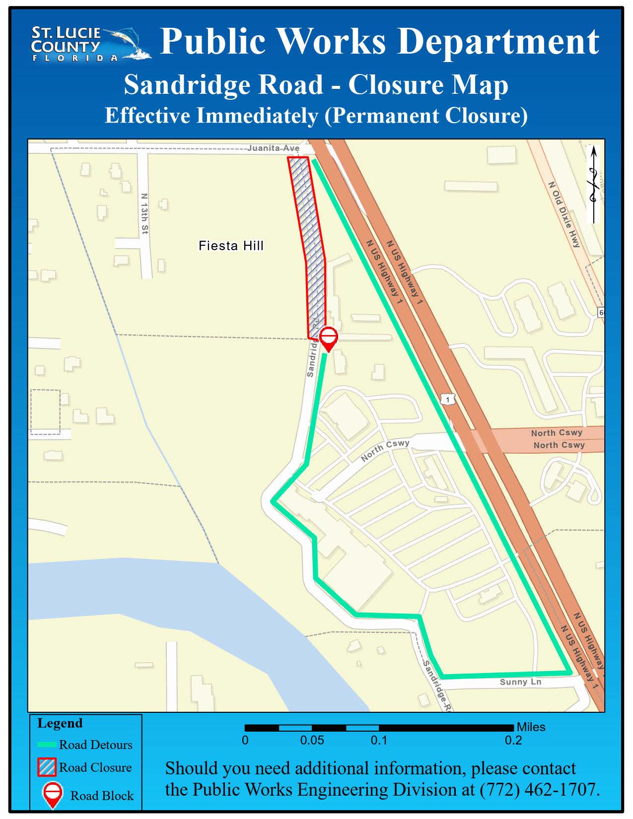 Sandridge Road Permanent Road Closure