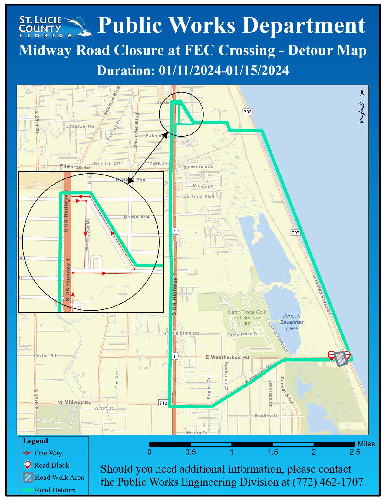 Road Closure Notice - Midway Road