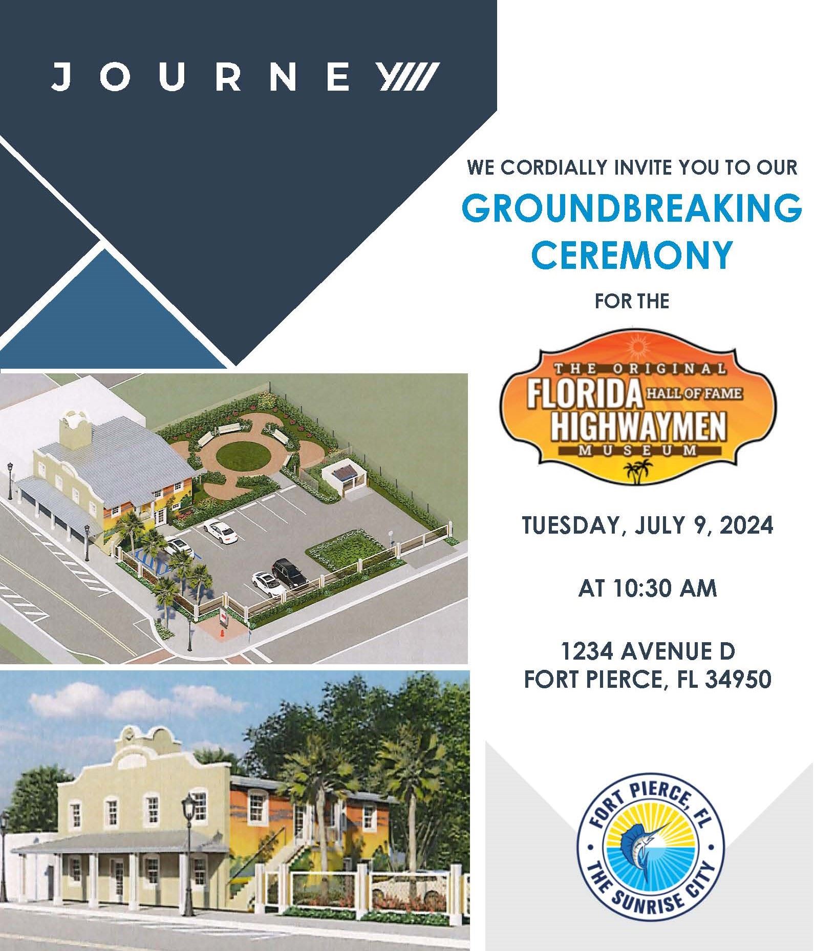 Groundbreaking ceremony flyer