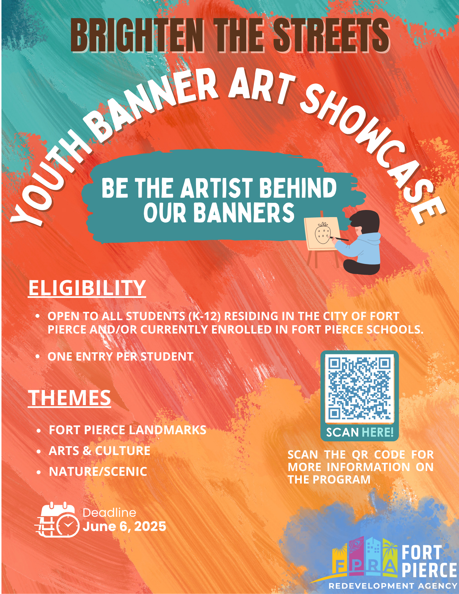 Youth Banner Art Showcase Flyer